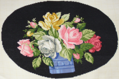 Cross-stitch Various roses